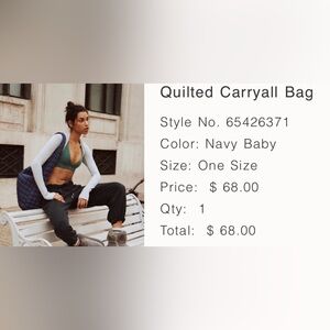 Navy Blue Quilted Cardigan